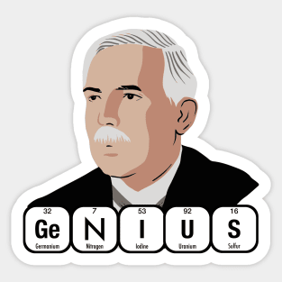 GENIUS Ernest Rutherford Sticker